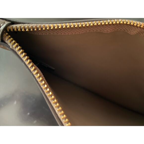 ANNE KLEIN Taupe Faux Leather Wristlet/Handbag sz OS - Picture 5 of 9